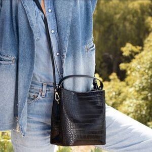 NEW Aota Elena Bucket Bag in Black